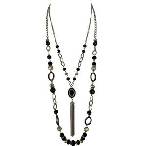 Ruby‎ Road Layered Beaded Tassel Necklace Long Fashion Jewelry Statement